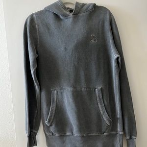 OVO gray garment dyed hoodie